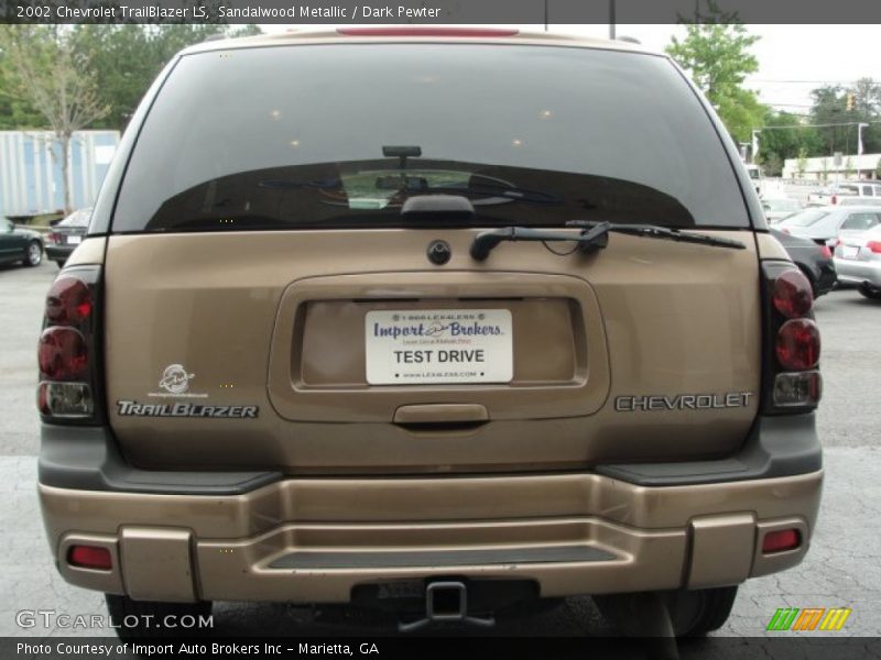 Sandalwood Metallic / Dark Pewter 2002 Chevrolet TrailBlazer LS