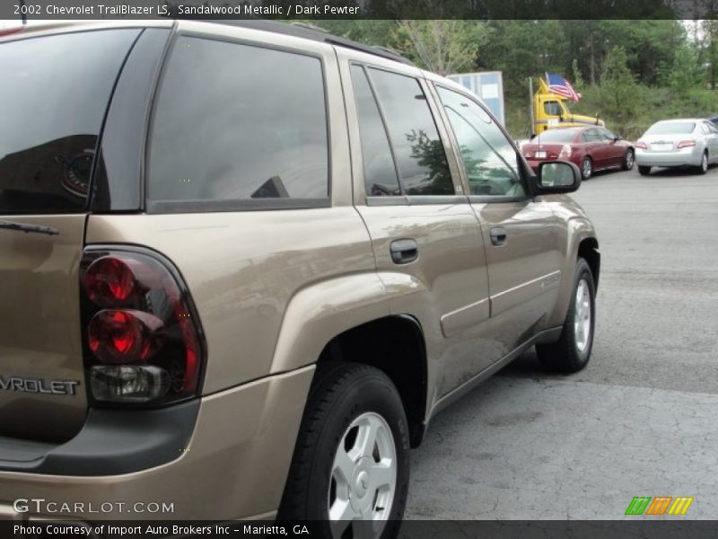 Sandalwood Metallic / Dark Pewter 2002 Chevrolet TrailBlazer LS