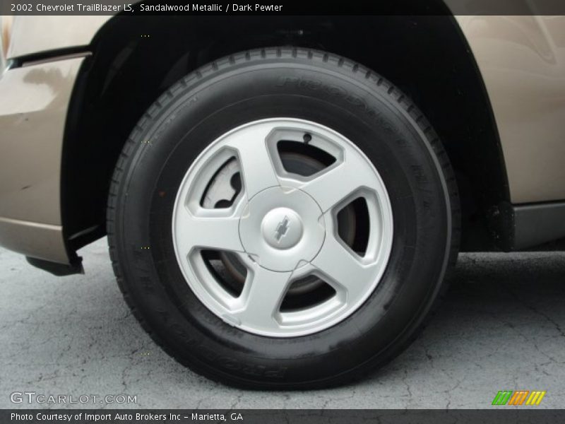 Sandalwood Metallic / Dark Pewter 2002 Chevrolet TrailBlazer LS