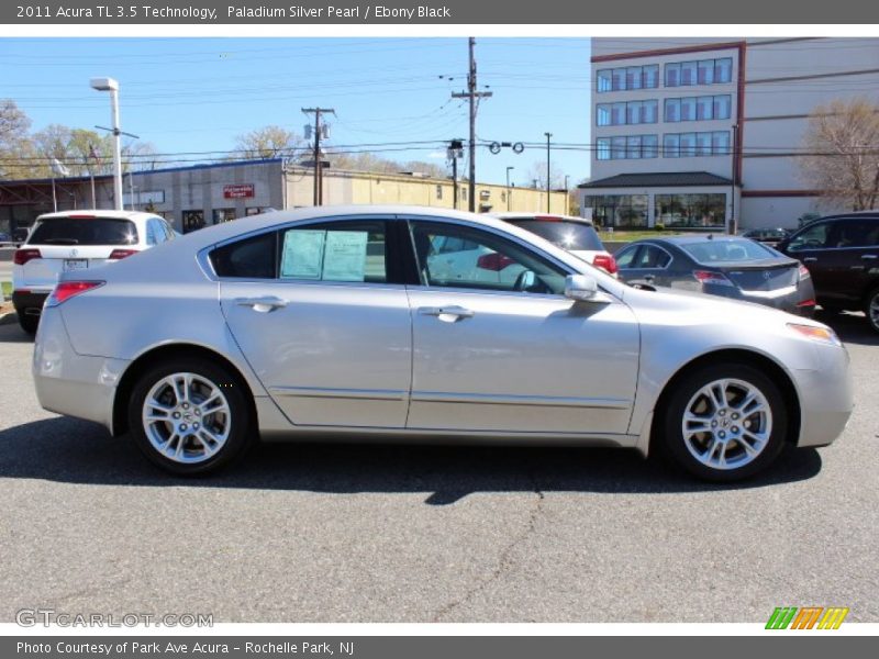 Paladium Silver Pearl / Ebony Black 2011 Acura TL 3.5 Technology