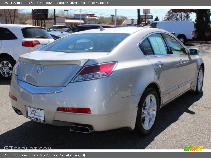 Paladium Silver Pearl / Ebony Black 2011 Acura TL 3.5 Technology