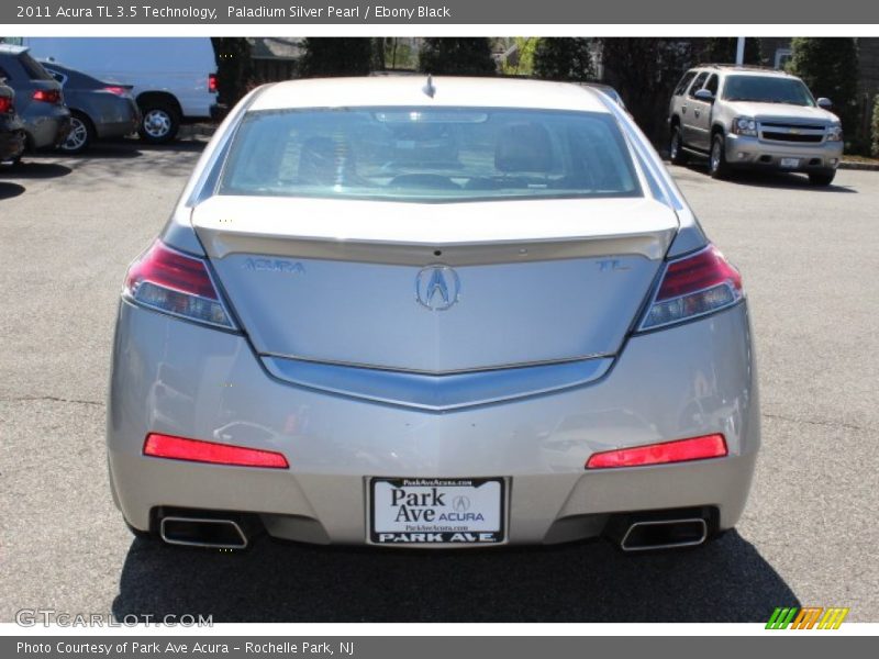 Paladium Silver Pearl / Ebony Black 2011 Acura TL 3.5 Technology