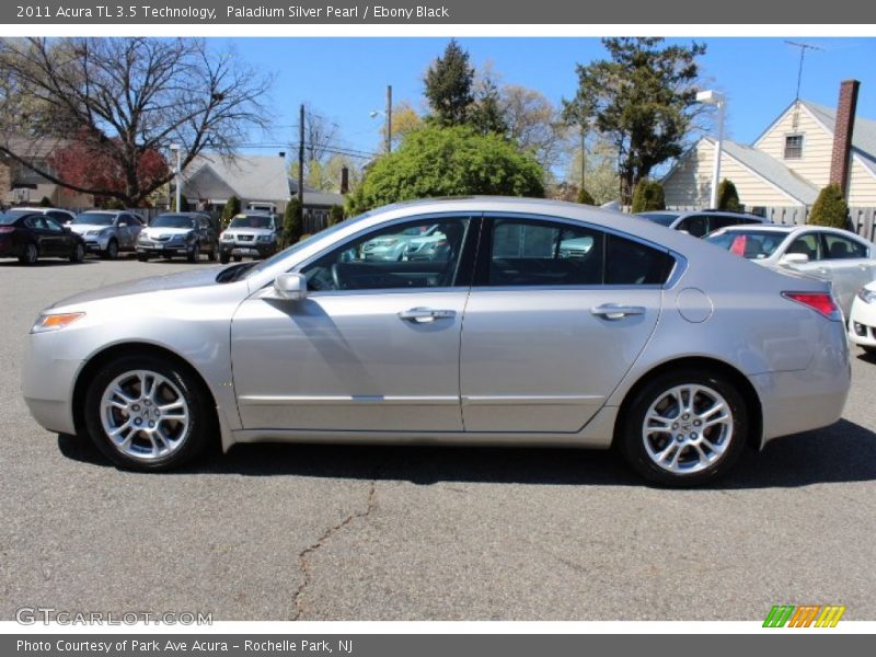Paladium Silver Pearl / Ebony Black 2011 Acura TL 3.5 Technology