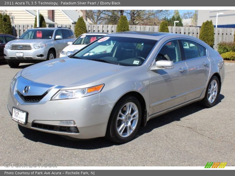 Paladium Silver Pearl / Ebony Black 2011 Acura TL 3.5 Technology