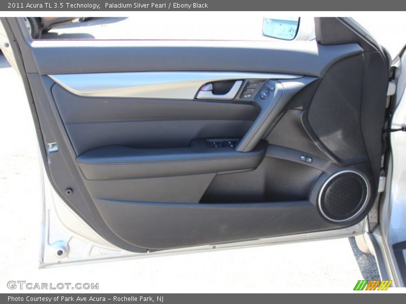 Paladium Silver Pearl / Ebony Black 2011 Acura TL 3.5 Technology