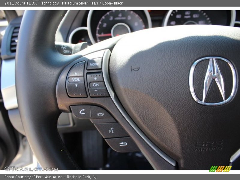 Paladium Silver Pearl / Ebony Black 2011 Acura TL 3.5 Technology