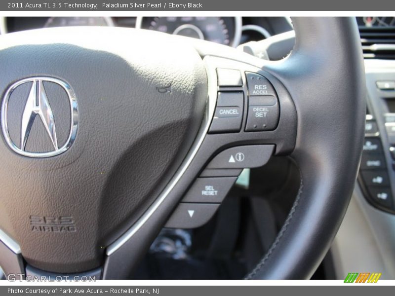 Paladium Silver Pearl / Ebony Black 2011 Acura TL 3.5 Technology
