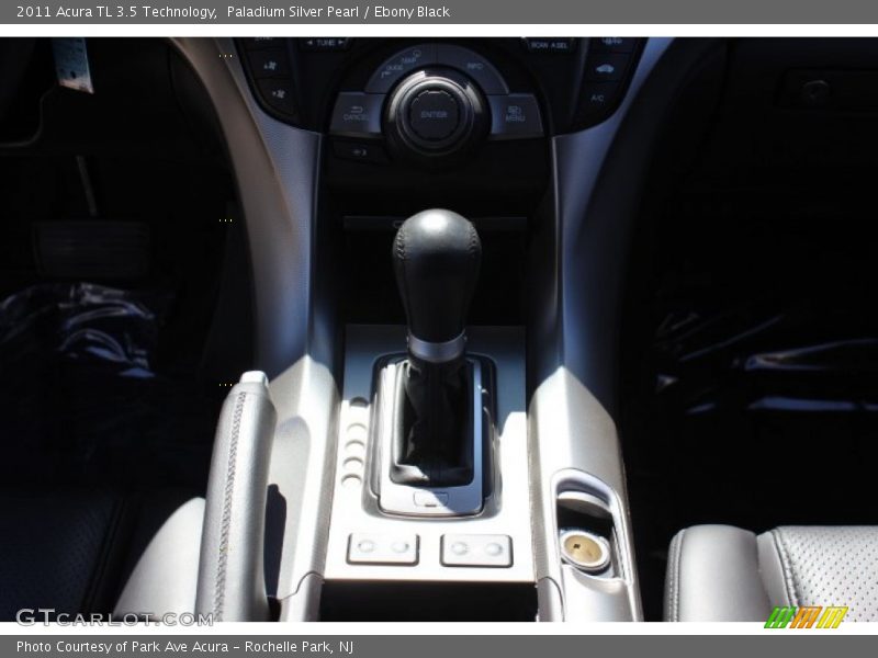 Paladium Silver Pearl / Ebony Black 2011 Acura TL 3.5 Technology