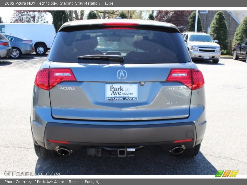 Sterling Gray Metallic / Taupe 2009 Acura MDX Technology