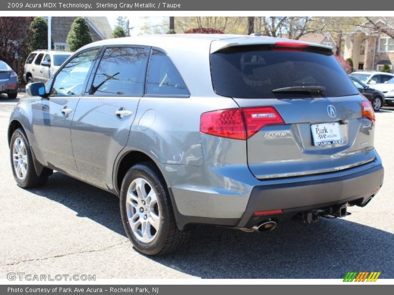 Sterling Gray Metallic / Taupe 2009 Acura MDX Technology