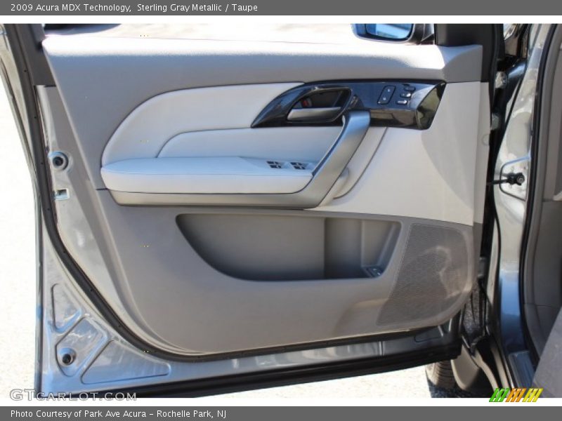 Sterling Gray Metallic / Taupe 2009 Acura MDX Technology
