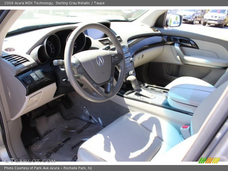 Sterling Gray Metallic / Taupe 2009 Acura MDX Technology