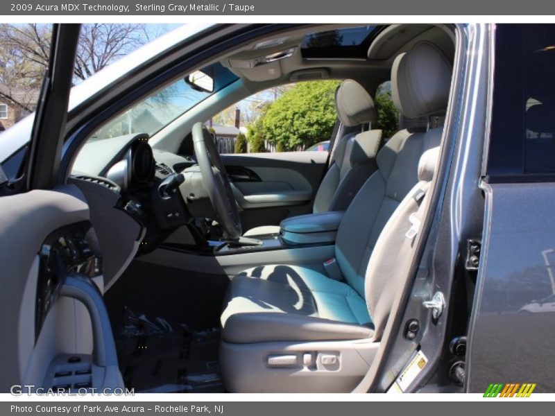Sterling Gray Metallic / Taupe 2009 Acura MDX Technology