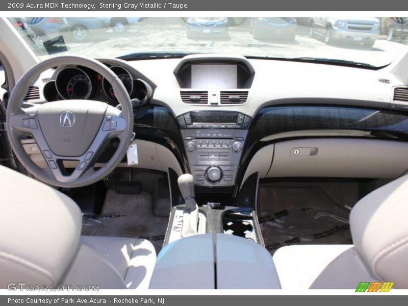 Sterling Gray Metallic / Taupe 2009 Acura MDX Technology
