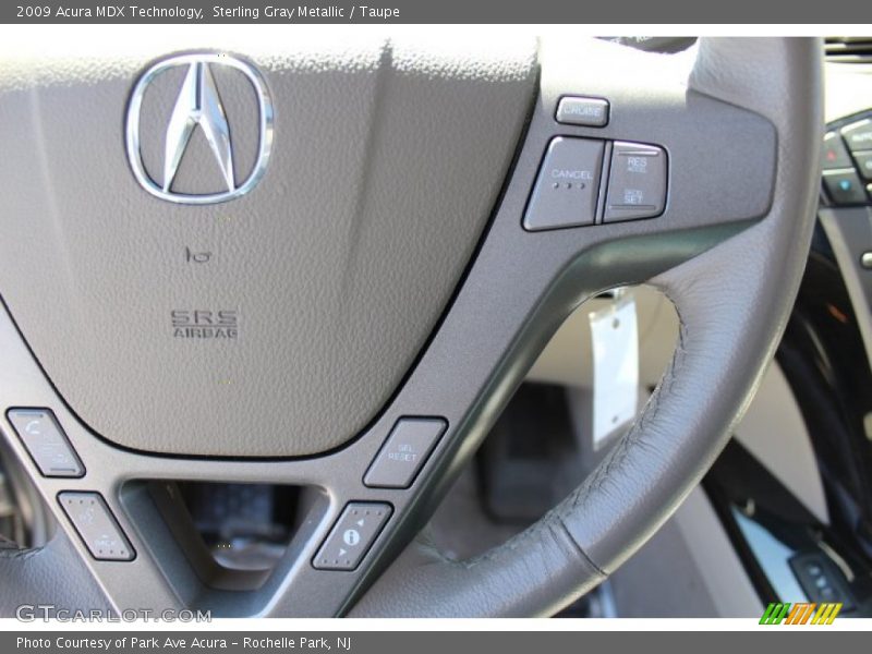 Sterling Gray Metallic / Taupe 2009 Acura MDX Technology