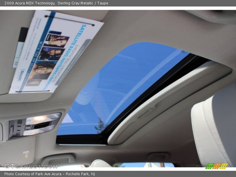 Sterling Gray Metallic / Taupe 2009 Acura MDX Technology