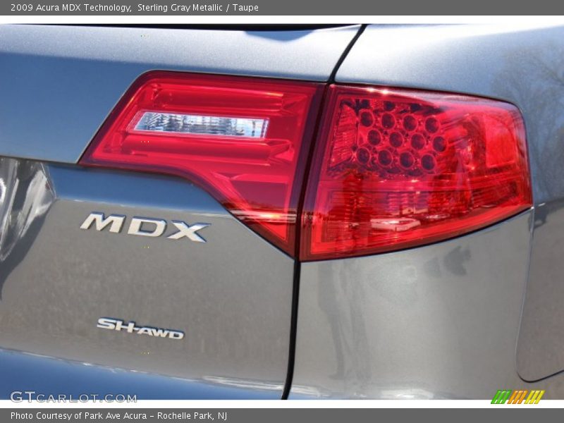 Sterling Gray Metallic / Taupe 2009 Acura MDX Technology