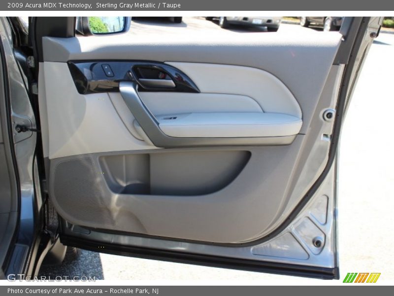 Sterling Gray Metallic / Taupe 2009 Acura MDX Technology