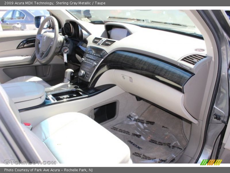 Sterling Gray Metallic / Taupe 2009 Acura MDX Technology