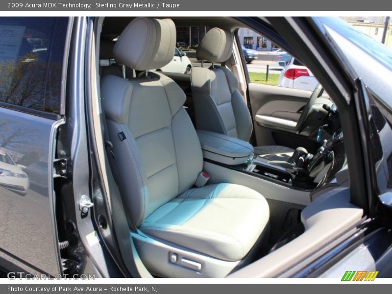 Sterling Gray Metallic / Taupe 2009 Acura MDX Technology