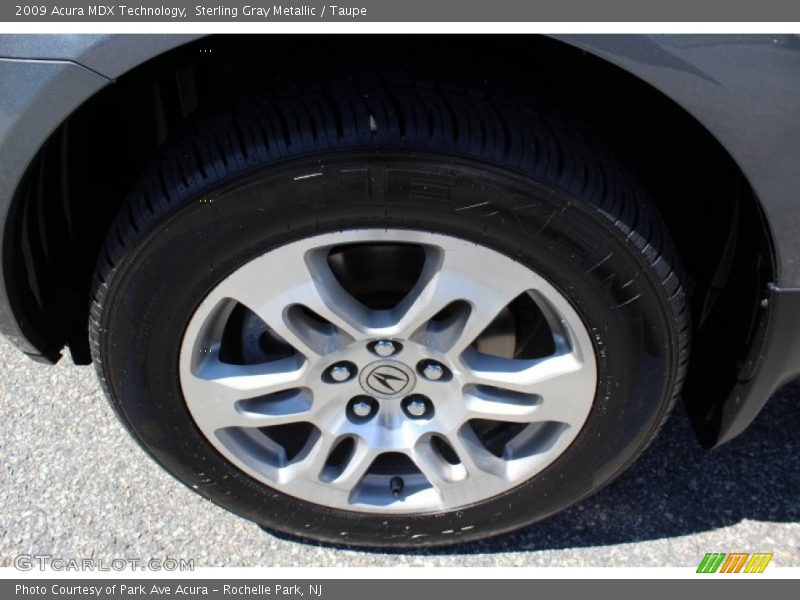 Sterling Gray Metallic / Taupe 2009 Acura MDX Technology