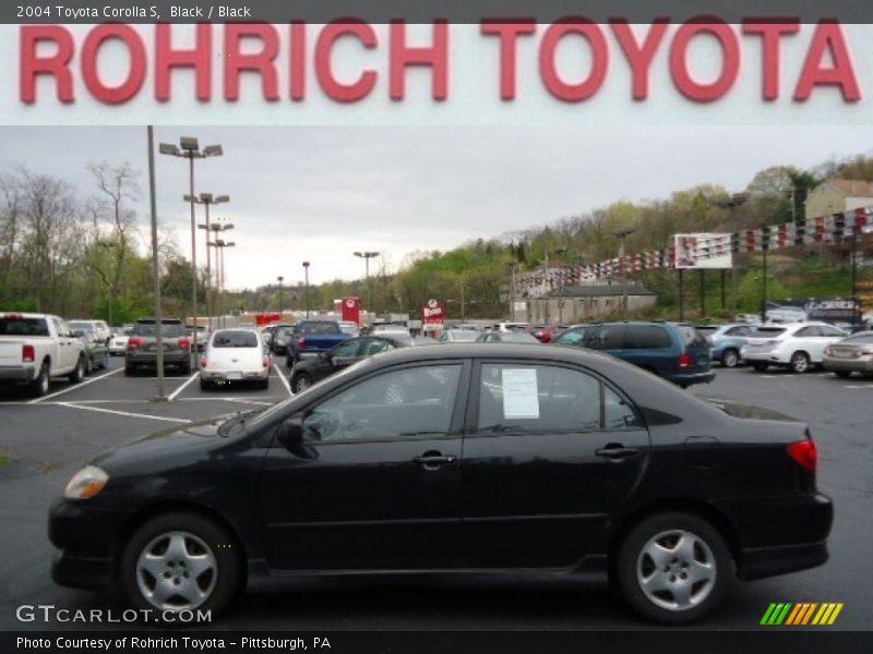 Black / Black 2004 Toyota Corolla S