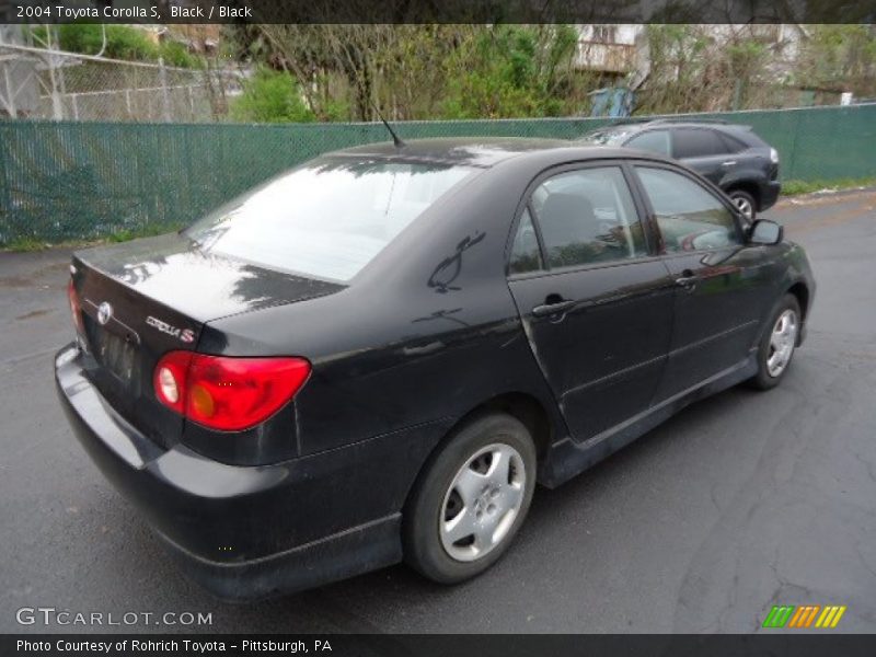 Black / Black 2004 Toyota Corolla S