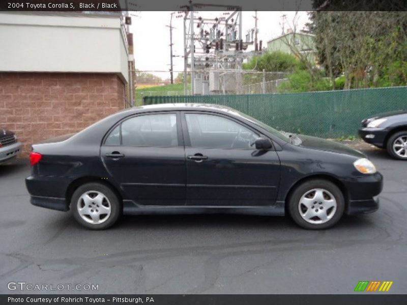 Black / Black 2004 Toyota Corolla S