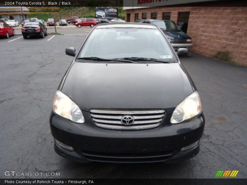 Black / Black 2004 Toyota Corolla S