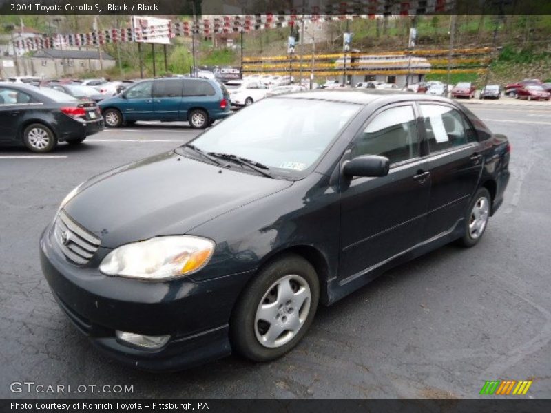 Black / Black 2004 Toyota Corolla S