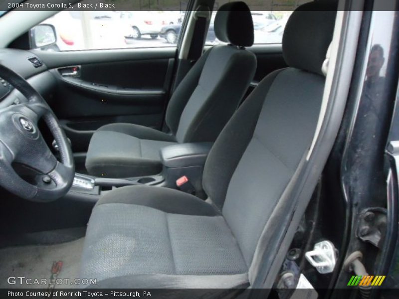 Black / Black 2004 Toyota Corolla S