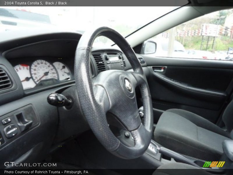 Black / Black 2004 Toyota Corolla S