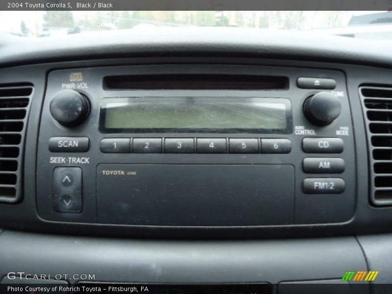 Black / Black 2004 Toyota Corolla S