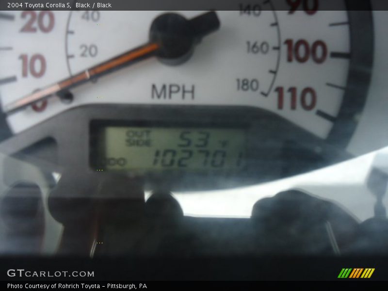 Black / Black 2004 Toyota Corolla S