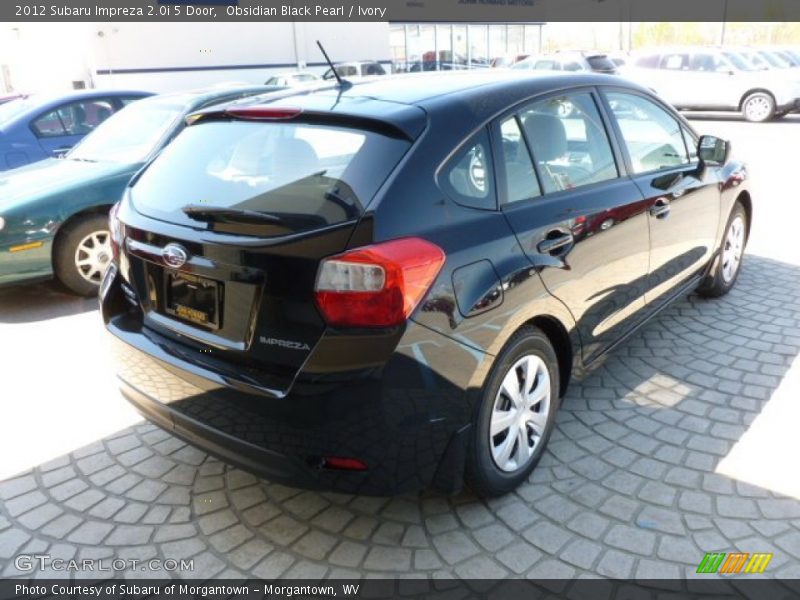 Obsidian Black Pearl / Ivory 2012 Subaru Impreza 2.0i 5 Door