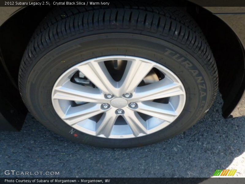 Crystal Black Silica / Warm Ivory 2012 Subaru Legacy 2.5i