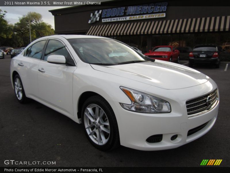 Winter Frost White / Charcoal 2011 Nissan Maxima 3.5 S