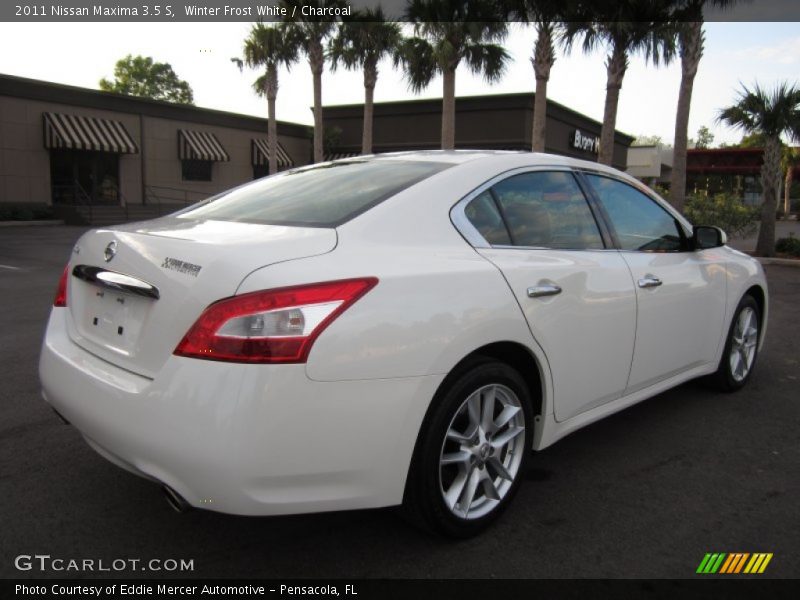 Winter Frost White / Charcoal 2011 Nissan Maxima 3.5 S