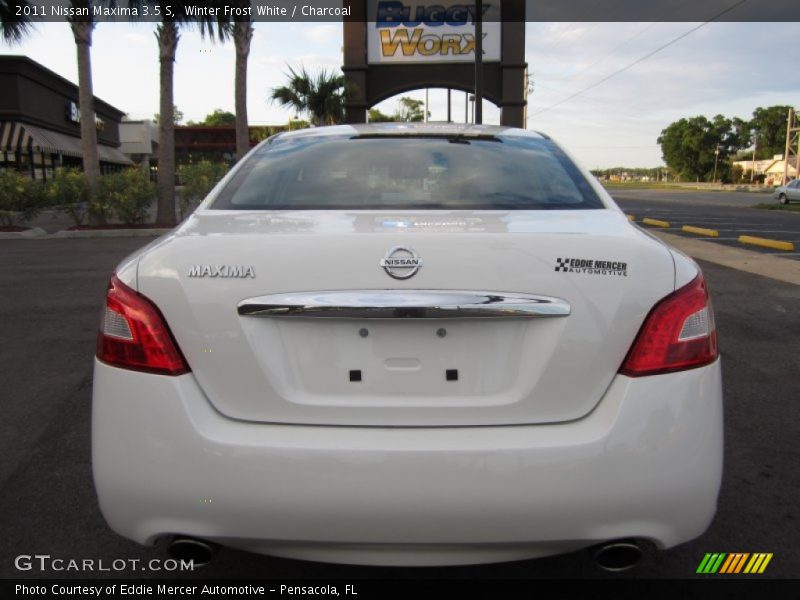 Winter Frost White / Charcoal 2011 Nissan Maxima 3.5 S