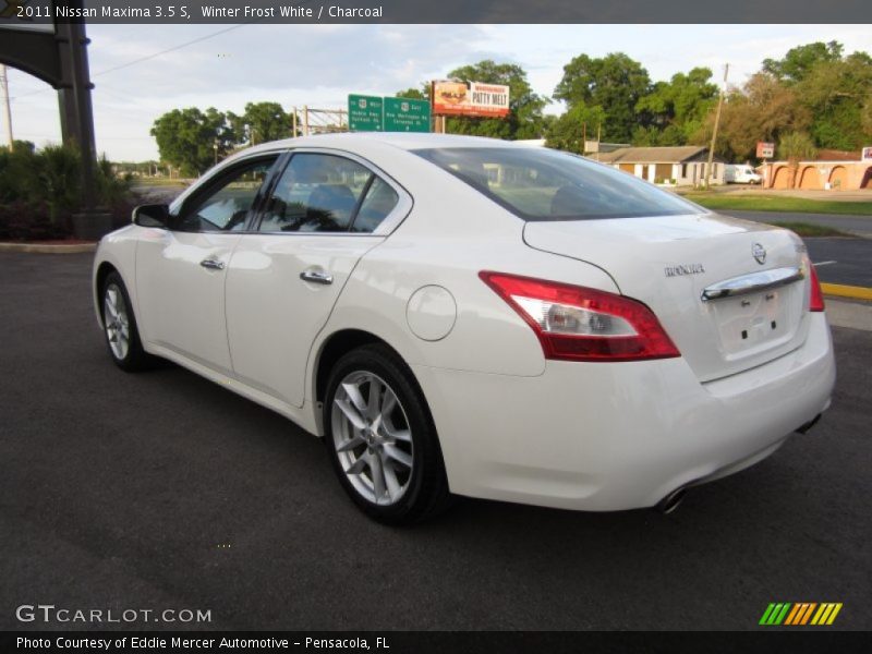 Winter Frost White / Charcoal 2011 Nissan Maxima 3.5 S