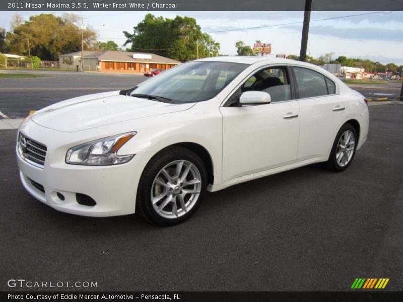 Winter Frost White / Charcoal 2011 Nissan Maxima 3.5 S