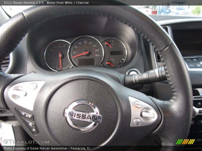 Winter Frost White / Charcoal 2011 Nissan Maxima 3.5 S