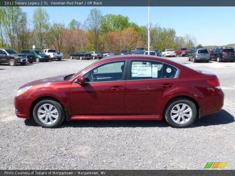 Venetian Red Pearl / Off Black 2012 Subaru Legacy 2.5i