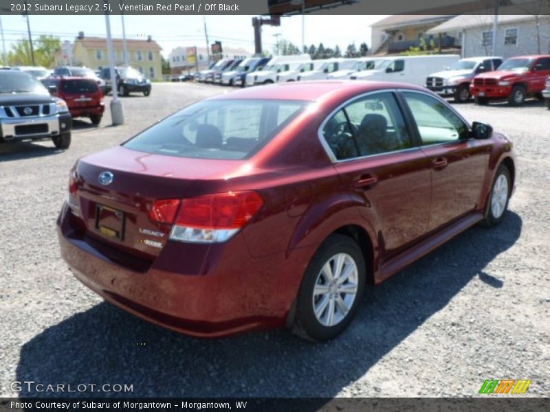 Venetian Red Pearl / Off Black 2012 Subaru Legacy 2.5i