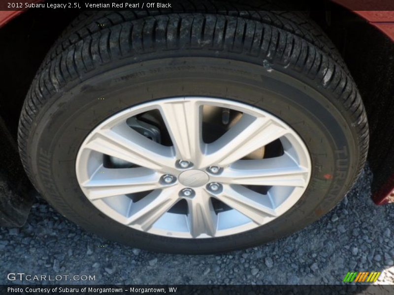 Venetian Red Pearl / Off Black 2012 Subaru Legacy 2.5i