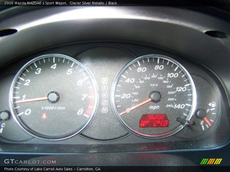 Glacier Silver Metallic / Black 2006 Mazda MAZDA6 s Sport Wagon