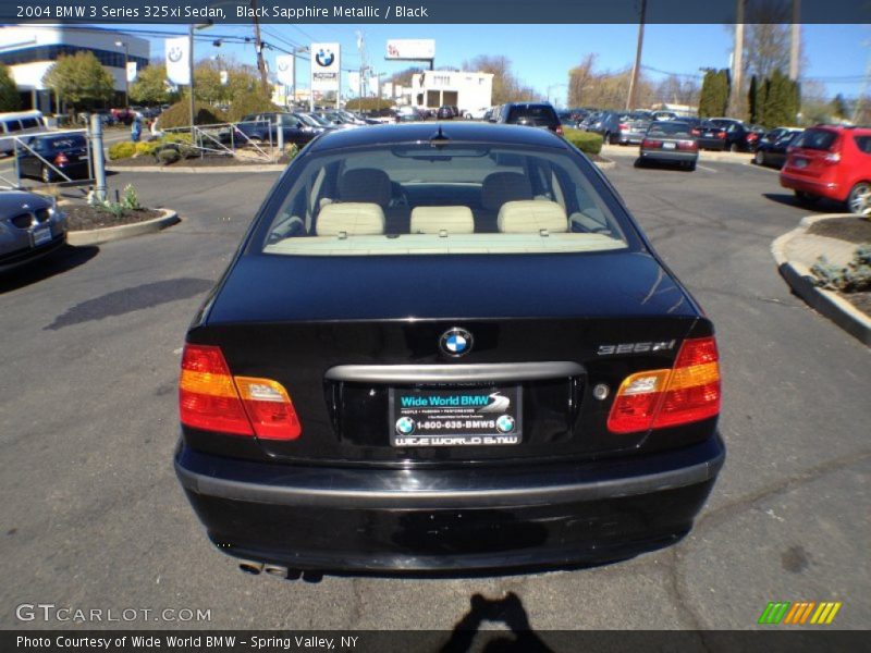 Black Sapphire Metallic / Black 2004 BMW 3 Series 325xi Sedan