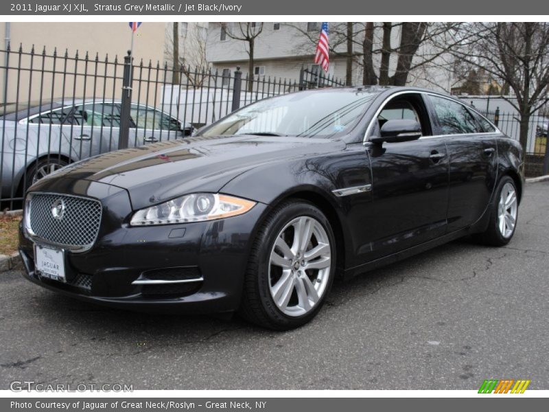 Stratus Grey Metallic / Jet Black/Ivory 2011 Jaguar XJ XJL