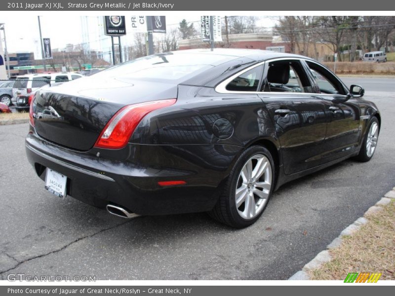 Stratus Grey Metallic / Jet Black/Ivory 2011 Jaguar XJ XJL