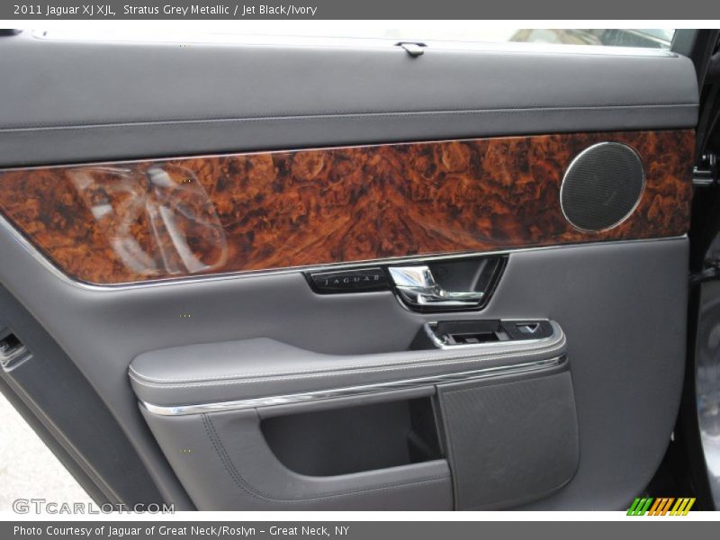 Stratus Grey Metallic / Jet Black/Ivory 2011 Jaguar XJ XJL